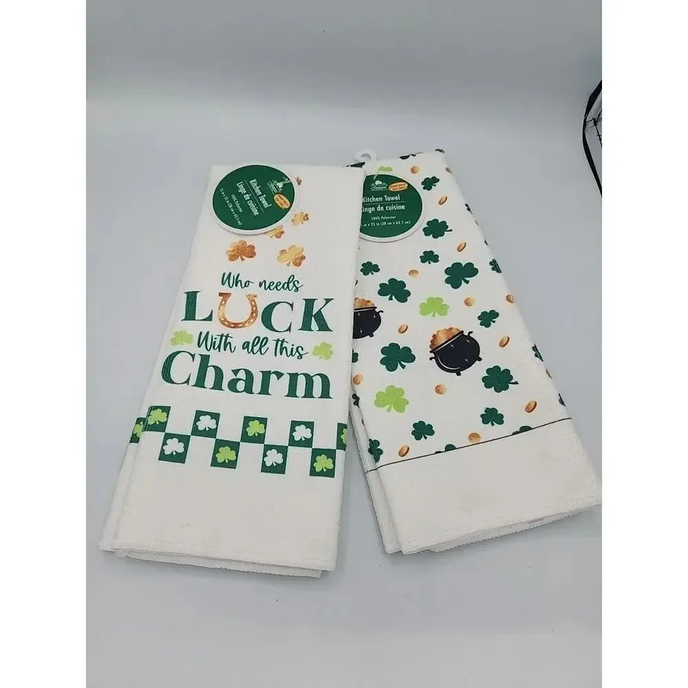Kitchen Towel Microfiber Set Saint Patrick's Day